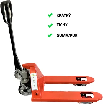 Paletový vozík VIVA BF 25 krátký ( Arm) GUMA/PUR - 2500kg , tandem