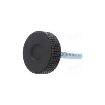 Nábytkové kování Nastavovací kolečko Ø 50mm Vněj.závit M10 50mm H 33mm MBT-P