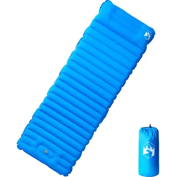 Karimatka vidaXL Samonafukovací kempingová matrace s polštářem 1 osoba modrá