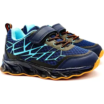 Chlapecké polobotky Dětské blikací boty AMERICAN CLUB 117991 tyrkys Velikost: 29