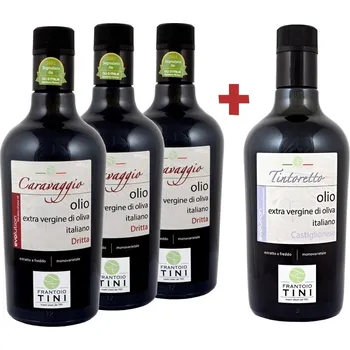 Rostlinný olej 3x Frantoio Tini Caravaggio 500 ml + Tintoretto 500 ml ZDARMA