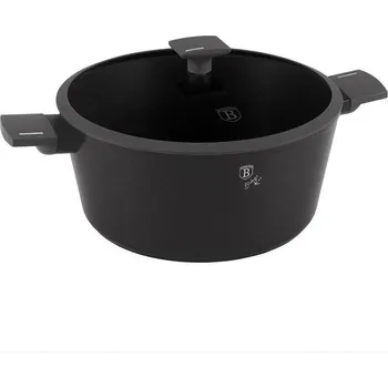 Nádobí Berlingerhaus Kastrol s titanovým povrchem a poklicí 30 cm Antracit Collection