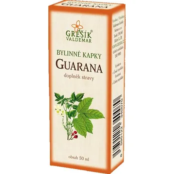 Přírodní produkt Grešík Guarana kapky 50 ml