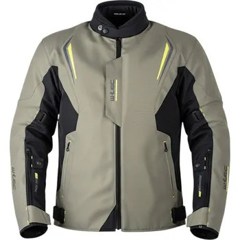 Moto bunda W-TEC Touringová moto bunda Karmal černo-olivově zelená - 4XL