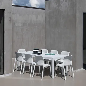 Zahradní stůl Rozkládací zahradní stůl Rio Bianco 100 x 210/280 x 76 cm NARDI 80780