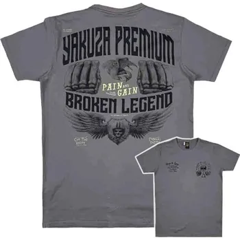 Pánské oblečení Triko YAKUZA PREMIUM 3906 Broken Legend Lilla Mat vel. XXL