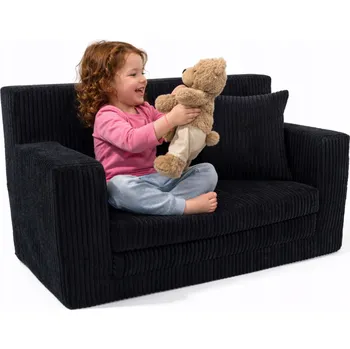 Pohovka Pohovka Fortisline ROSALIA 83 x 112 cm, černý manšestr