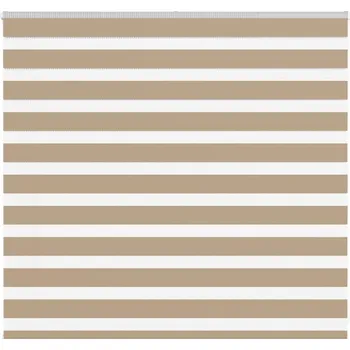 Roleta vidaXL Zebra roleta 165x100 cm šířka látky 160,9 cm polyester [4014222] Barva: sand brown