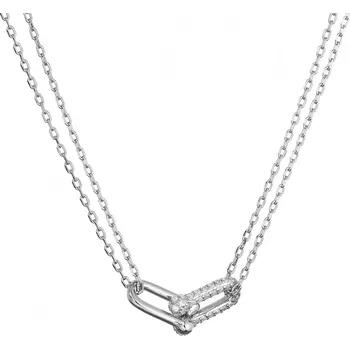 Náhrdelník Stříbrný náhrdelník s elegantním uzlem a zirkony 12142.1