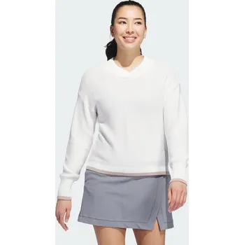 Pánský svetr ADIDAS Svetr z pleteniny Ultimate365 2XL BÍLÁ