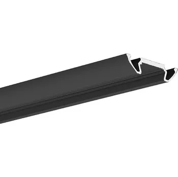 LED lišta LED hliníkový profil KLUŚ STOS-ALU černý lak 2m