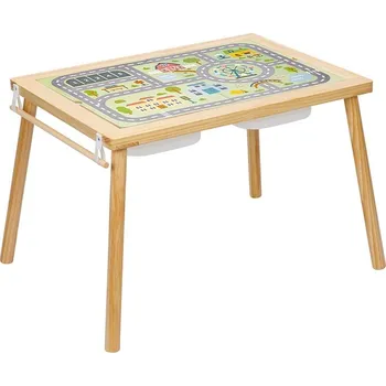 Dřevěná hračka Dřevěný senzorický stolek pro děti