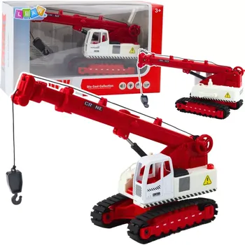 autíčko Pásový jeřáb pro děti s otočnou kabinou, světly a zvuky