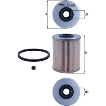 Filtr do auta Palivový filtr MAHLE KX 206D