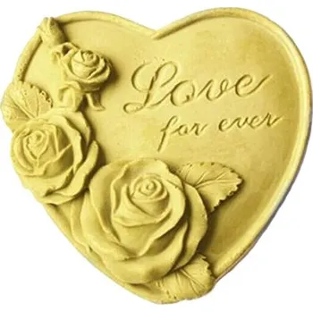 Mýdlo Silikonová forma na mýdlo srdíčko Love for ever