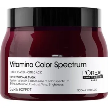 Vlasová regenerace Loréal Pro Vitamino Color Spectrum maska na barvené vlasy 500 ml