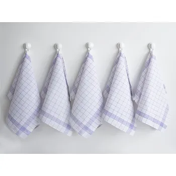 XPOSE® Kuchyňské utěrky 5 ks - modrá 50x70 cm, Bavlna + Prodloužená možnost vrácení zboží do 50 dnů