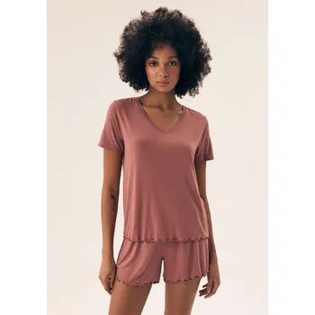 Dámské pyžamo Dámské pyžamo Henderson 43022 Starorůžová1 L