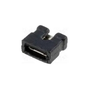 Elektrická zásuvka Propojka kolíkové zásuvka otevřené 2mm 1x2 černá