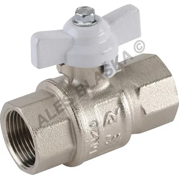 Instalatérský materiál SFERACO - Francie | Kulový kohout (ventil) odmaštěný s motýlem,plnoprůtokový , FF - 3/4" 5610