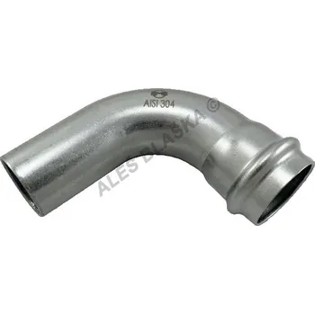 Fitinka H-LINE nerezový lisovací oblouk 90° MF, INOXPRESS 304 (nerez) - 15 H-LINE.X001