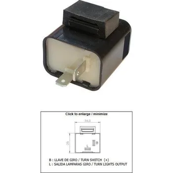Osvětlení pro motocykl DZE přerušovač blinkrů univerzální (12V 2+2 10W) (DZE přerušovač blinkrů univerzální (12V 2+2 10W))
