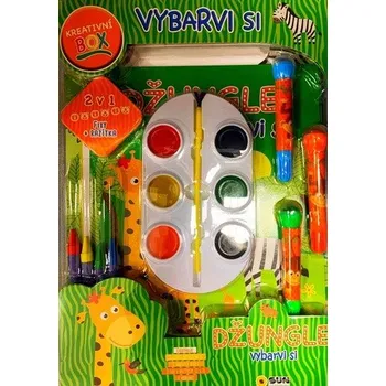 Výtvarná sada Džungle vybarvi si - Kreativní box