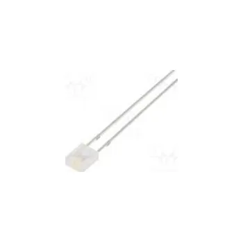 Dioda LED obdélníkový 2x4x5mm bílá teple 330÷500mcd 100° 20mA
