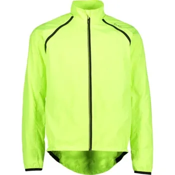 Pánská softshellová bunda Pánská větruodolná bunda CMP MAN JACKET WITH DETACHABLE SLEEVES 52 Reflexní neon