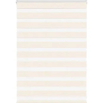 Stavební výplň vidaXL Zebra roleta 110x100 cm šířka látky 105,9 cm polyester [4014107] Barva: Mramorově béžová