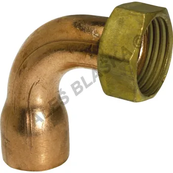 Fitinka CU 5002 G Měděný pájecí oblouk (koleno) s převlečnou matkou (pro k pájení, letovací - měď) - 12x1/2" CU.5002G