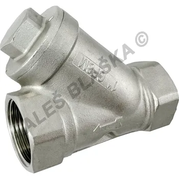 Filtrace vody Nerezový filtr šikmý Y s nerezovým sítkem - NEREZ - INOX, lapač nečistot - 3/8" 357/80mcr