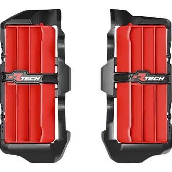 Chladič motoru RACETECH (RTECH) 2025/12 mřížky sání zvětšeného chladiče BETA RR 125 / 200 / 250 / 300 X-PRO / RACE 25, RR 350 / 390 / 430 / 450 / 480 X-PRO / RACE 25, barva černá / červená (RACETECH (RTECH) 2025/12 mřížky sání zvětšeného chladiče BETA RR 125 / 200 / 250