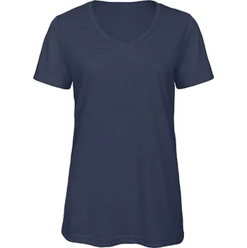 Dámské tričko B&C Dámské triko TW058 Heather Navy S
