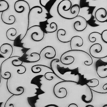 Pro Háčkování Organza netopýr černá 0,4 m