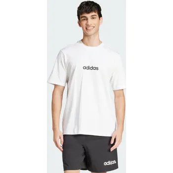 Pánské tričko ADIDAS Tričko Essentials Linear Single Jersey 3XL BÍLÁ|VÍCEBAREVNÁ|ČERNÁ