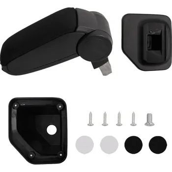 Autosedačka zahrada-XL Loketní opěrka do auta černá 15 x 32 x (40–52) cm ABS 154683