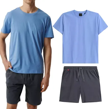 Pánské pyžamo Pánské pyžamo s krátkým rukávem bavlna Atlantic M