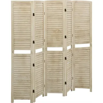 Obraz VidaXL Paraván do pokoje, 5dílný, 175x165 cm, dřevo paulovnie