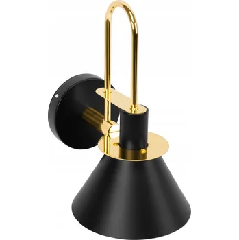 Nástěnné svítidlo Nástěnná lampa černá elegantní zlatá luxusní v retro stylu