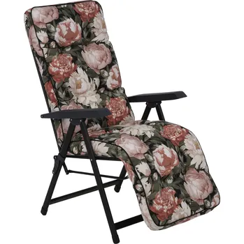 Polohovací zahradní křeslo s podnožkou Lena Plus Black Edition A101-23PB PATIO 460297
