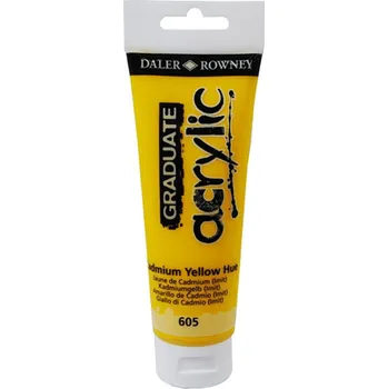 Výtvarná barva Daler-Rowney Barva akrylová Graduate 120 ml, kadmium žluté