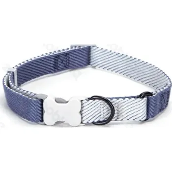 Obojek pro psa Obojek Nobleza s kostičkou Pastel S (š.1,5 cm x d.30-50 cm) Barva: Modrá