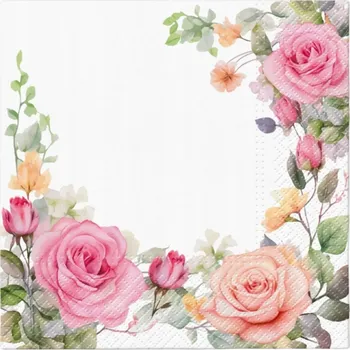 Obraz Ubrousek DEKORAČNÍ čtverec papírový 33cmx33cm TETEaTETE