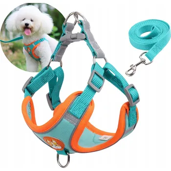 Vodítko pro psa REGULOVATELNÉ RAMENNÍ POPRUHY PRO PSA NEBO KOČKU VODÍTKO 150 CM BEZTLAKOVÉ POHODLNÉ XL