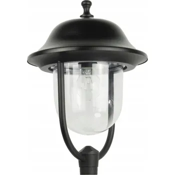 Bezpečnostní kamera Osvětlovací sloupek kulatý Su-ma E27 39 cm černý