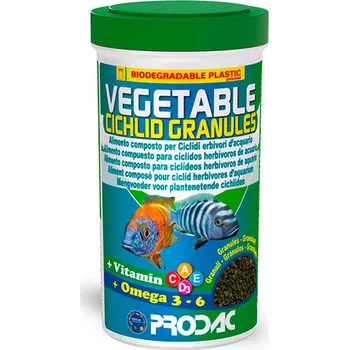 Krmivo pro rybičky Prodac Vegetable Cichlid Granules - 100g