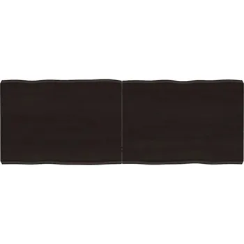 Konferenční stolek Deska stolu, tmavě hnědá 140x50x(2-6)cm dřevo s přírodní hranou