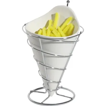 CONTACTO Porcelánový stojan na chromovaném podstavci, průměr 125 mm | CONTACTO, 1148/110