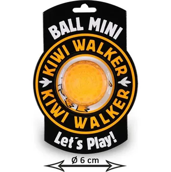 Hračka pro psa Kiwi Walker Míček Mini - neonová oranžová 6 cm